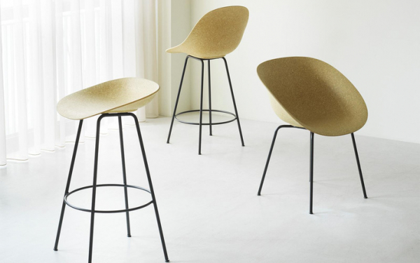 Mat Bar Chair от Normann Copenhagen: самый экологичный стул в мире из водорослей и конопли