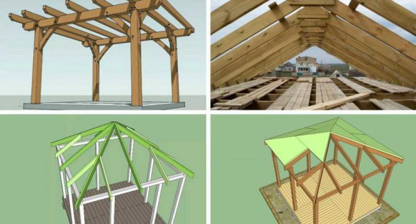 Пошаговая инструкция: как сделать двухскатную крышу для беседки своими руками