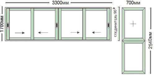 Схема монтажа и регулировки раздвижных алюминиевых окон на балкон